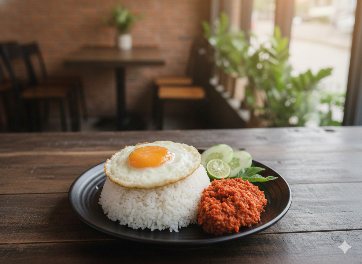 Nasi Telur Sambal Dabu Dabu